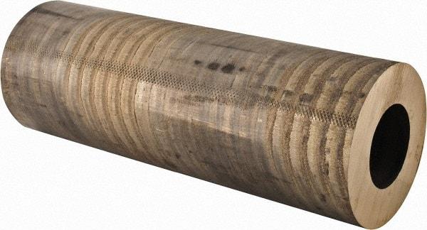 Made in USA - 4-1/2 Inch Outside Diameter x 13 Inch Long, Aluminum Bronze Round Tube - 2-1/2 Inch Inside Diameter, Alloy Aluminum Bronze (CDA 954), 42 Lb. Shipping Weight - Exact Industrial Supply