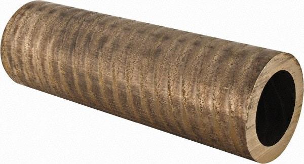 Made in USA - 4 Inch Outside Diameter x 13 Inch Long, Aluminum Bronze Round Tube - 3 Inch Inside Diameter, Alloy Aluminum Bronze (CDA 954), 23 Lb. Shipping Weight - Exact Industrial Supply