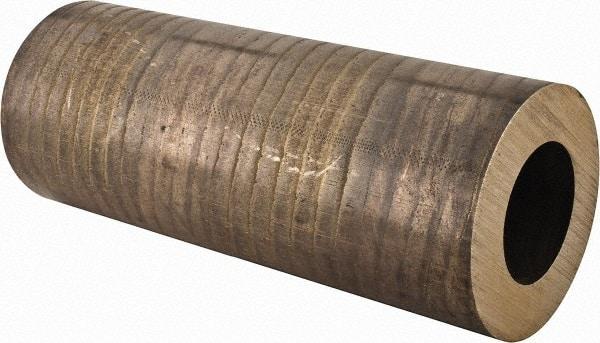 Made in USA - 5 Inch Outside Diameter x 13 Inch Long, Aluminum Bronze Round Tube - 3 Inch Inside Diameter, Alloy Aluminum Bronze (CDA 954), 48 Lb. Shipping Weight - Exact Industrial Supply