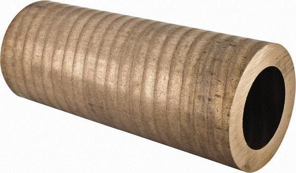 Made in USA - 5 Inch Outside Diameter x 13 Inch Long, Aluminum Bronze Round Tube - 3-1/2 Inch Inside Diameter, Alloy Aluminum Bronze (CDA 954), 40 Lb. Shipping Weight - Exact Industrial Supply
