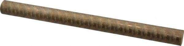 Made in USA - 1 Inch Diameter x 13 Inch Long, Bronze Round Rod - Alloy CDA 954 - Exact Industrial Supply
