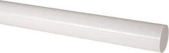 Made in USA - 4' Long, 2-1/2" Diam, Acetal Plastic Rod - Natural (Color) - Exact Industrial Supply