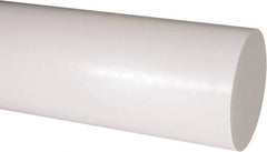 Made in USA - 1' Long, 4-1/2" Diam, Acetal Plastic Rod - Natural (Color) - Exact Industrial Supply