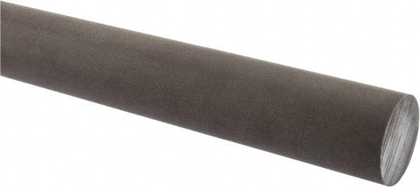 Made in USA - 2' Long, 1-1/2" Diam, Acetal (PTFE-Filled) Plastic Rod - Brown - Exact Industrial Supply