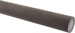 Made in USA - 2' Long, 1-1/2" Diam, Acetal (PTFE-Filled) Plastic Rod - Brown - Exact Industrial Supply