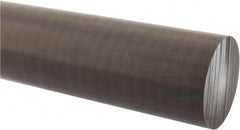 Made in USA - 1' Long, 2-1/2" Diam, Acetal (PTFE-Filled) Plastic Rod - Brown - Exact Industrial Supply
