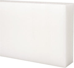 Made in USA - 2' x 6" x 1-1/4" Natural (Color) Acetal Rectangular Bar - Exact Industrial Supply