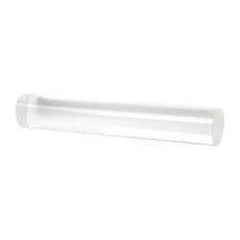 Made in USA - 8' Long, 2" Diam, Acrylic Plastic Rod - Clear - Exact Industrial Supply
