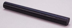 Made in USA - 4' Long, 2-1/2" Diam, Nylon 6/6 Plastic Rod - Black - Exact Industrial Supply
