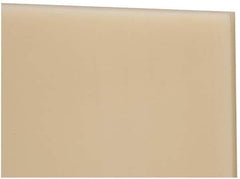 Made in USA - 1/2" Thick x 24" Wide x 4' Long, Nylon 6/6 Sheet - Natural - Exact Industrial Supply