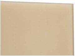 Made in USA - 1/4" Thick x 24" Wide x 4' Long, Nylon 6/6 Sheet - Natural - Exact Industrial Supply