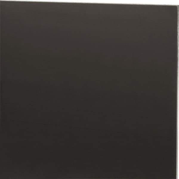 Made in USA - 1/4" Thick x 12" Wide x 4' Long, Nylon 6/6 (MDS-Filled) Sheet - Black - Exact Industrial Supply