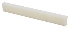 Plastic Bar: Nylon 6/6, 5/8″ Thick, 48″ Long, Natural Color Natural