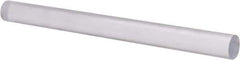 Made in USA - 8' Long, 1-3/8" Diam, Polycarbonate Plastic Rod - Clear - Exact Industrial Supply