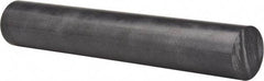 Made in USA - 4' Long, 3" Diam, Polycarbonate Plastic Rod - Black - Exact Industrial Supply