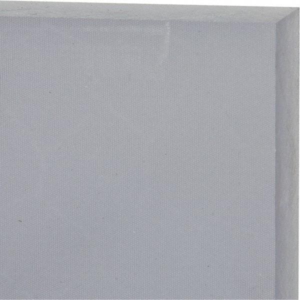 Made in USA - 1" Thick x 12" Wide x 2' Long, Polycarbonate Sheet - Clear - Exact Industrial Supply