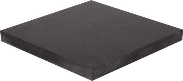 Made in USA - 3/4" Thick x 12" Wide x 1' Long, Polycarbonate Sheet - Black - Exact Industrial Supply