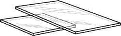 Made in USA - 6mm Thick x 48" Wide x 4' Long, Polycarbonate Sheet - Clear, Static Dissipative Grade - Exact Industrial Supply