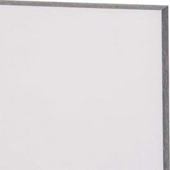 Made in USA - 1/4" Thick x 24" Wide x 4' Long, Polycarbonate Sheet - Abrasion Resistant Grade - Exact Industrial Supply