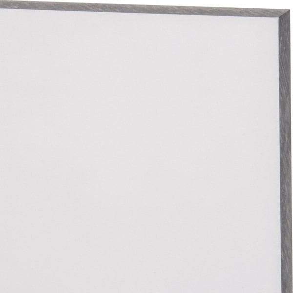 Made in USA - 1/4" Thick x 48" Wide x 4' Long, Polycarbonate Sheet - Abrasion Resistant Grade - Exact Industrial Supply