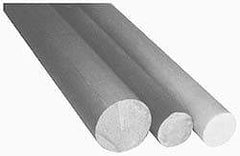 Made in USA - 4' Long, 1/2" Diam, Glass-Cloth Silicone Laminate (G7) Plastic Rod - Cream-White - Exact Industrial Supply