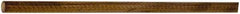 Made in USA - 4' Long, 2" Diam, Canvas Phenolic Laminate (C/CE) Plastic Rod - Tan-Brown - Exact Industrial Supply