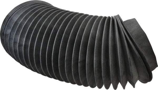 Made in USA - 24 Inch Long, 0.04 Inch Thick, Nylon Airtight Molded Bellows - 4-1/2 Inch Inside Diameter - Exact Industrial Supply