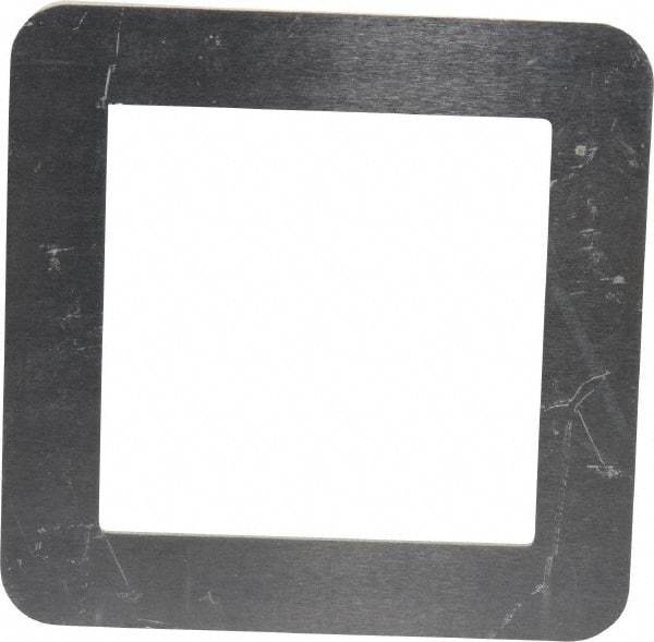 Made in USA - Aluminum Bellows Mounting Flange - 2 x 2 Inch Inside Square - Exact Industrial Supply