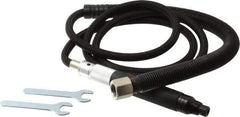 PRO-SOURCE - 1/8" Collet, Straight Handle, Air Straight Die Grinder - 82,000 RPM, Rear Exhaust, 1.5 CFM, 0.08 hp, 90 psi, 1/4 NPT Inlet - Exact Industrial Supply