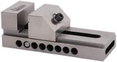 Gibraltar - 3" Jaw Width, 3-3/4" Jaw Opening Capacity, 1-3/8" Jaw Height, Toolmaker's Vise - Flat Jaw, 0.003" Parallelism, 0.005" Squareness, 7" OAL x 2-1/2" OAH - Exact Industrial Supply