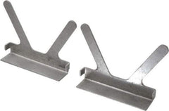 Gibraltar - 4-1/2" Jaw Width, Aluminum, Vise Jaw Cap - Press On Attachment - Exact Industrial Supply