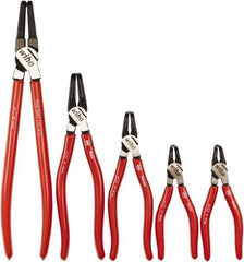 Wiha - 5 Piece Retaining Ring Plier Set - Comes in Box - Exact Industrial Supply