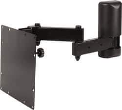 Video Mount - Steel, Flat Panel Arm Mount For 25 to 32 Inch LCD Monitor - Black, 50 Lbs. Load Capacity, 20° Max Tilt Angle, Wall Mount Rotating and Tilting - Exact Industrial Supply