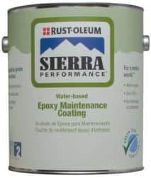 Rust-Oleum - 1 Gal Safety Yellow Water-Based Epoxy - 230 to 340 Sq Ft/Gal Coverage - Exact Industrial Supply