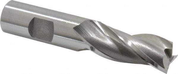 OSG - 3/4", 1-5/8" LOC, 3/4" Shank Diam, 3-7/8" OAL, 3 Flute, Cobalt Square End Mill - Single End, Uncoated, Spiral Flute, 30° Helix, Centercutting, Right Hand Cut, Right Hand Flute, Series 531 - Exact Industrial Supply