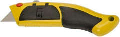 Ability One - Snap Utility Knife - 7" Steel Blade, Yellow Steel Handle - Exact Industrial Supply
