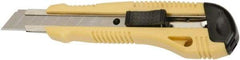 Ability One - Snap Utility Knife - 5-5/8" Steel Blade, Yellow Steel Handle - Exact Industrial Supply