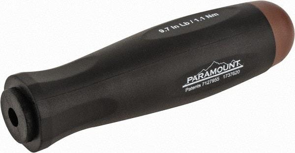 Paramount - 1 Piece, 1.1 Max N/m, Preset Torque Limiting Screwdriver - 0.1969" Drive - Exact Industrial Supply