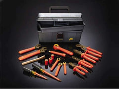 Ampco - 17 Piece 3/8" Drive Insulated Hand Tool Set - Comes in Tool Box - Exact Industrial Supply