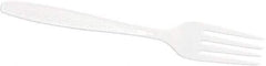 Solo - Solo Guildware Heavyweight Plastic Forks - White - Exact Industrial Supply