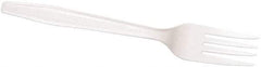 Boardwalk - Boardwalk Full Length Polystyrene Cutlery, Fork - White - Exact Industrial Supply