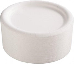 AJM Packaging Corporation - Premium Coated Paper Plates, 9" - White - Exact Industrial Supply