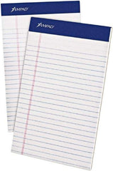 AMPAD - 50 Sheet, 5 x 8", Jr. Legal (Style) Writing Pad - White - Exact Industrial Supply