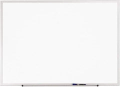 Quartet - 18" High x 24" Wide Erasable Melamine Marker Boards - Anodized Aluminum, 18-7/8" Deep, Includes One Quartet Dry-Erase Marker & Attachable Accessory Tray & Mounting Hardware - Exact Industrial Supply