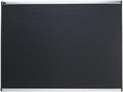 Quartet - 48" Wide x 36" High Tack Bulletin Board - High-Density Foam, Black - Exact Industrial Supply