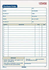 TOPS - 50 Sheet, 5-9/16 x 7-15/16", Purchase Order Book - White - Exact Industrial Supply