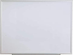 UNIVERSAL - 36" High x 48" Wide Erasable Melamine Marker Boards - Aluminum Frame, 49.6" Deep, Includes Mounting Kit - Exact Industrial Supply