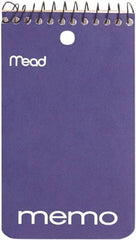 Mead - 60 Sheet, 3 x 5", College Memo Book (Top Bound) - Assorted Colors - Exact Industrial Supply