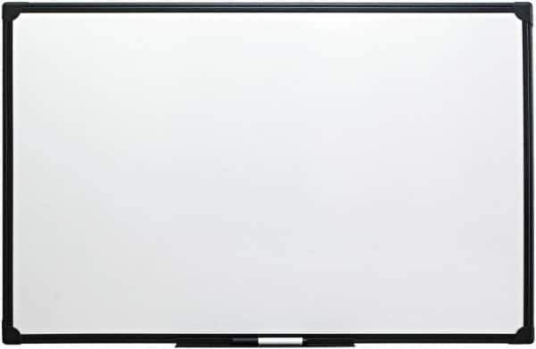 UNIVERSAL - 24" High x 36" Wide Erasable Melamine Marker Boards - Anodized Aluminum, 42-1/4" Deep, Includes Mounting Kit - Exact Industrial Supply