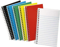 AMPAD - 50 Sheet, 5 x 3", Narrow Memo Book (Top Bound) - Assorted Colors - Exact Industrial Supply